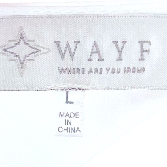 WAYF Smocked Waist Raglan Top in White - Picture 8 of 11